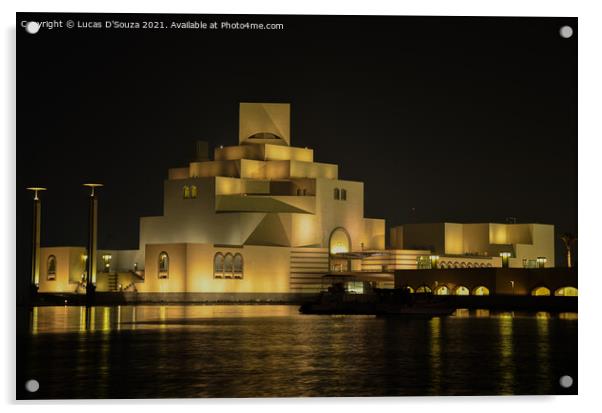 Museum of Islamic Art, Doha, Qatar Acrylic by Lucas D'Souza