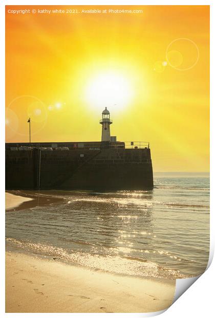 St. Ives Cornwall uk, Print by kathy white