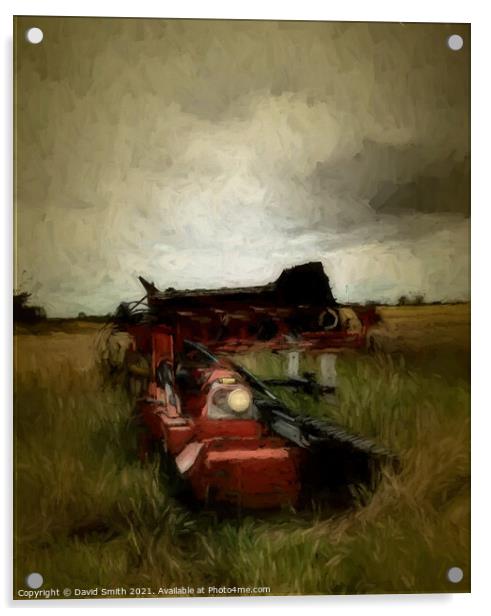 Down On The Farm Acrylic by David Smith