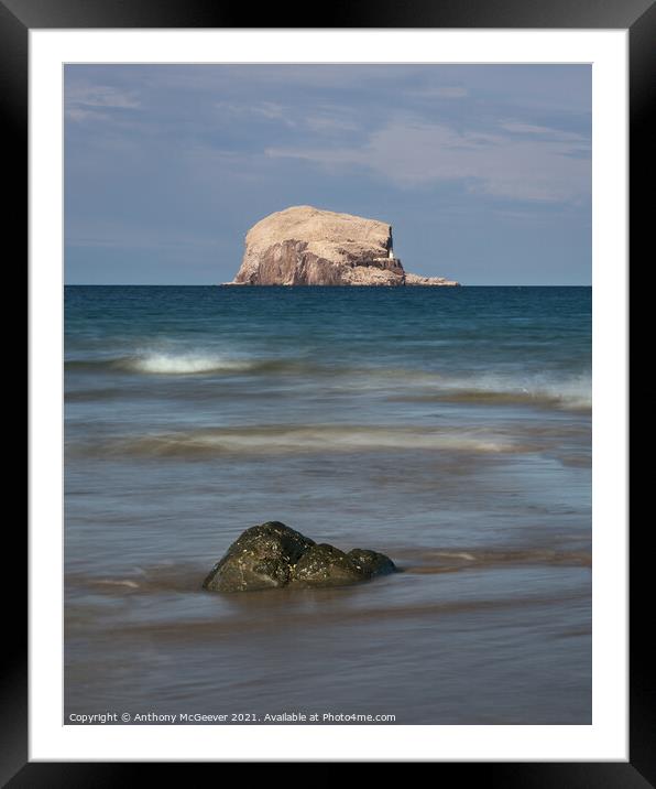 Bass Rock from North Berwick  Framed Mounted Print by Anthony McGeever