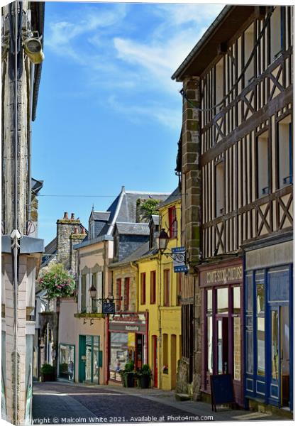 The Old Medieval Town Canvas Print by Malcolm White