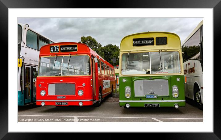 Trans bus Framed Mounted Print by GJS Photography Artist