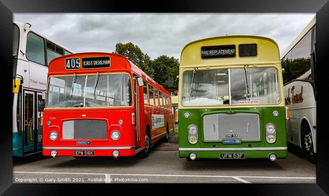 Trans bus Framed Print by GJS Photography Artist