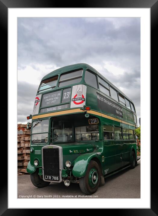 RTL1256 London Transport Double Decker Framed Mounted Print by GJS Photography Artist