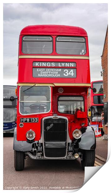 Double Decker Route 34  Print by GJS Photography Artist