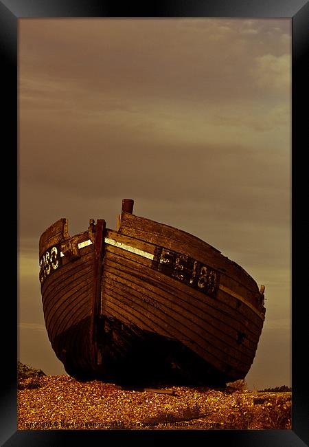 An Old Wrecked Fishing Boat 4 Framed Print by Dawn O'Connor