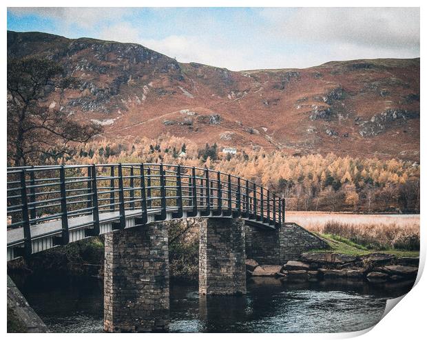 Lake District Bridge Print by James Brodnicki