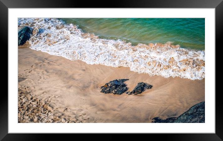 Cornwall Beach  Framed Mounted Print by James Brodnicki