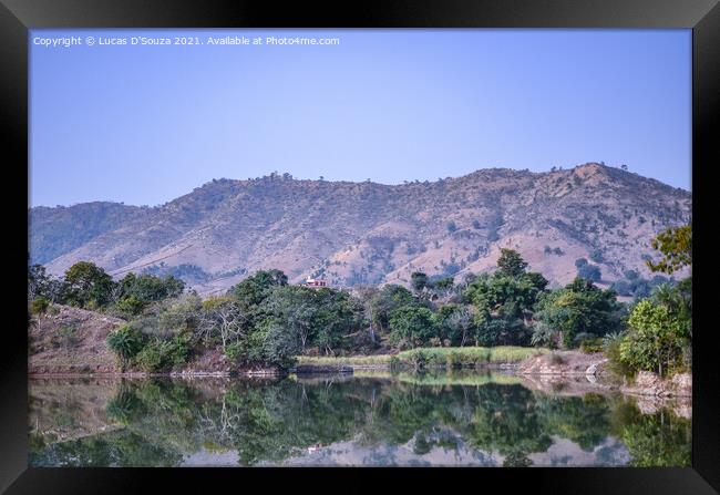 Reflection in the lake Framed Print by Lucas D'Souza