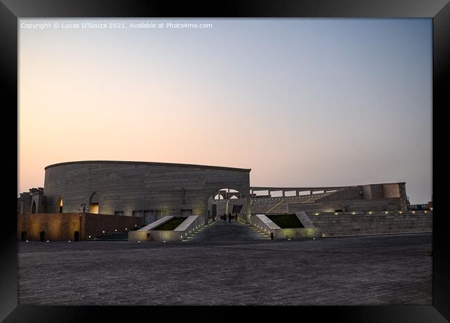 Katara Amphitheatre at Doha, Qatar Framed Print by Lucas D'Souza