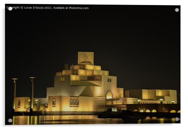 Museum of Islamic Art, Doha, Qatar Acrylic by Lucas D'Souza