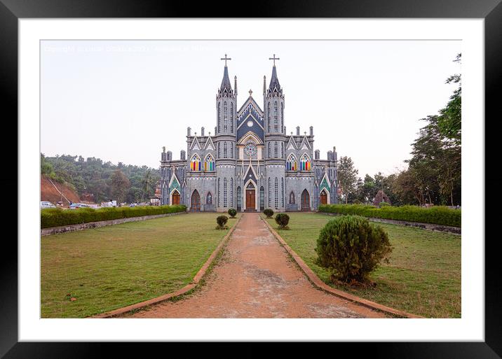 St. Lawrence minor basilica, Mangalore, India Framed Mounted Print by Lucas D'Souza