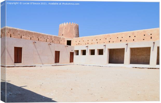 Al Zubarah fort in Qatar Canvas Print by Lucas D'Souza