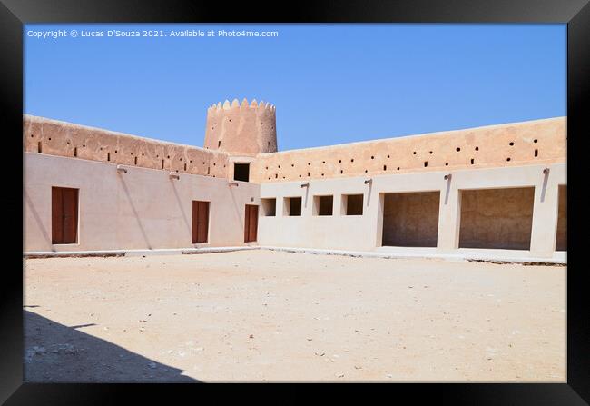 Al Zubarah fort in Qatar Framed Print by Lucas D'Souza