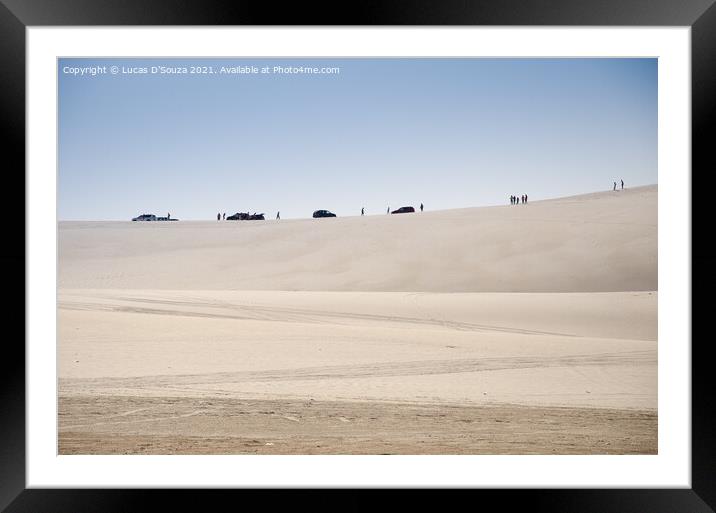 Desert Safari Framed Mounted Print by Lucas D'Souza