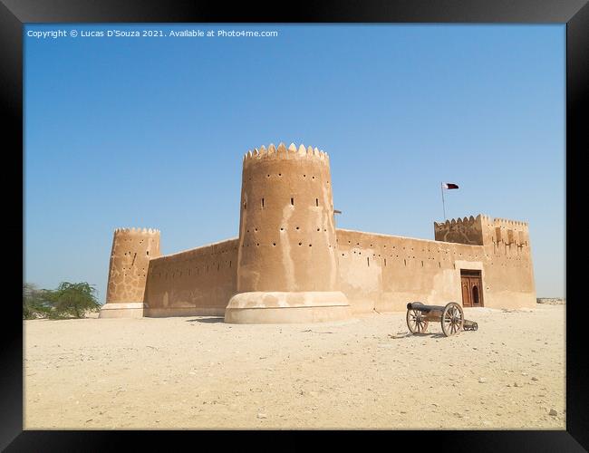 Al Zubarah fort in Qatar Framed Print by Lucas D'Souza