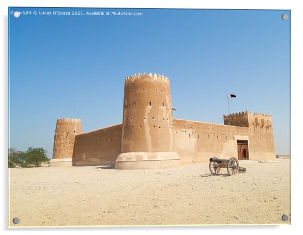Al Zubarah fort in Qatar Acrylic by Lucas D'Souza