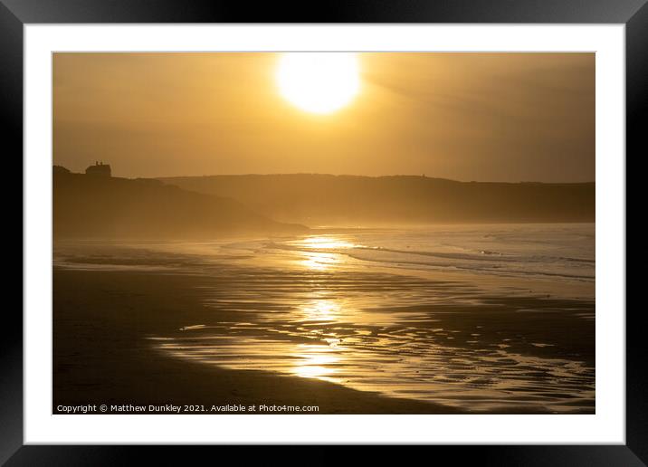 Whitby  Framed Mounted Print by Matthew Dunkley