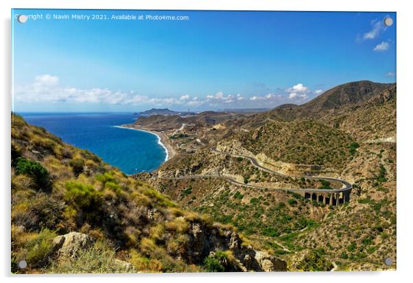 Mirado de la Granatilla, Cabo de Gata Acrylic by Navin Mistry
