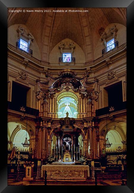 Basílica de Santa Maria, Elche  Framed Print by Navin Mistry