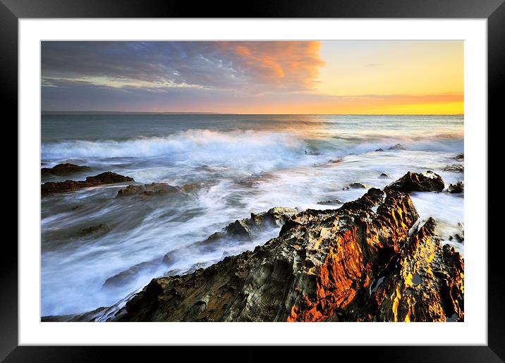 Devonshire Sunset Framed Mounted Print by Jason Connolly
