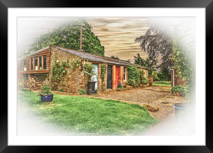 Enchanting Appleby-in-Westmorland Country Cottage Framed Mounted Print by Holly Burgess
