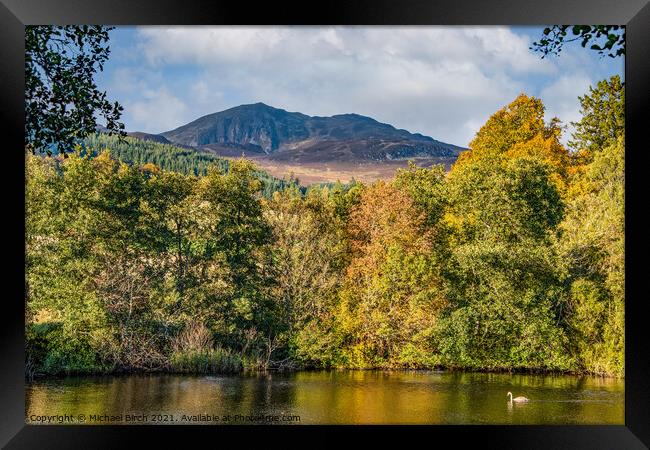 Majestic Ben Vrackie Autumn View Framed Print by Michael Birch