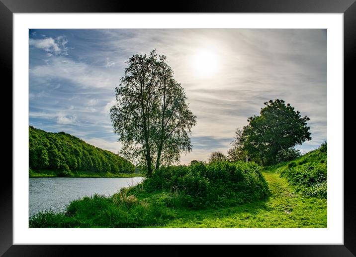 Majestic Sunrise on River Tweed Framed Mounted Print by Michael Birch