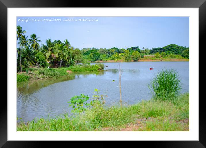 Backwaters  Framed Mounted Print by Lucas D'Souza