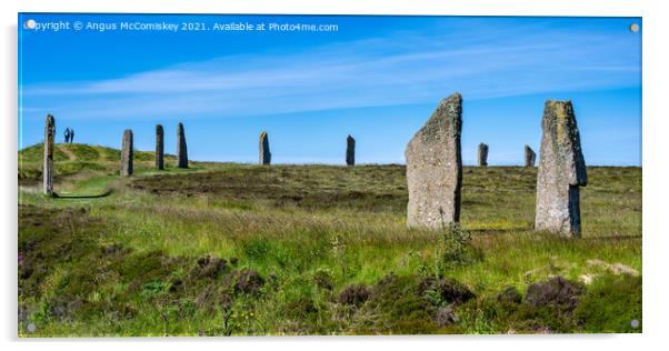 Ring of Brodgar stone circle, Mainland Orkney Acrylic by Angus McComiskey