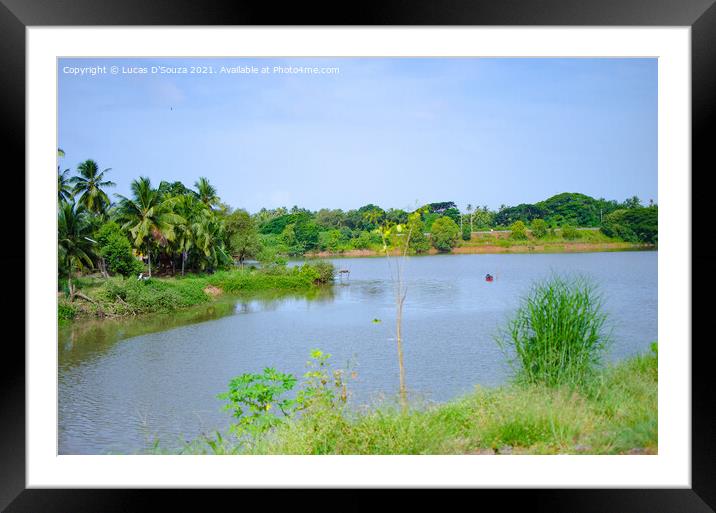 Backwaters  Framed Mounted Print by Lucas D'Souza