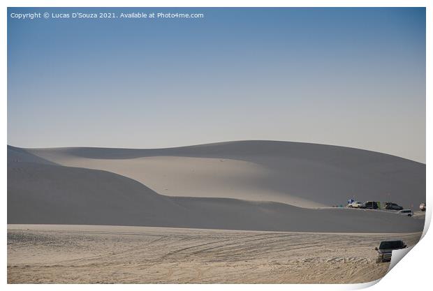 Desert Camping Print by Lucas D'Souza