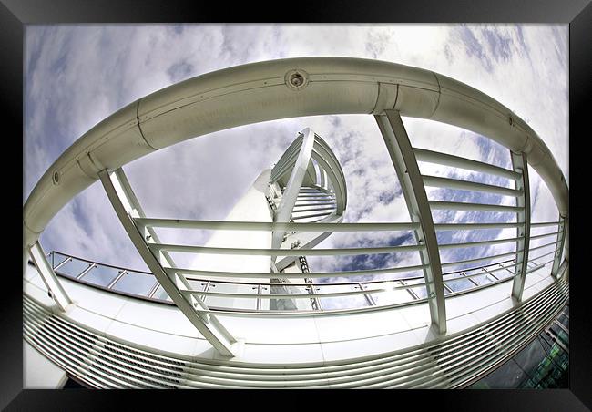 spinaker tower Framed Print by Tony Bates