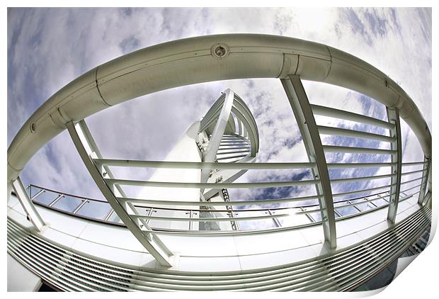 spinaker tower Print by Tony Bates