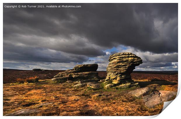 The Ox Stones. Print by Rob Turner