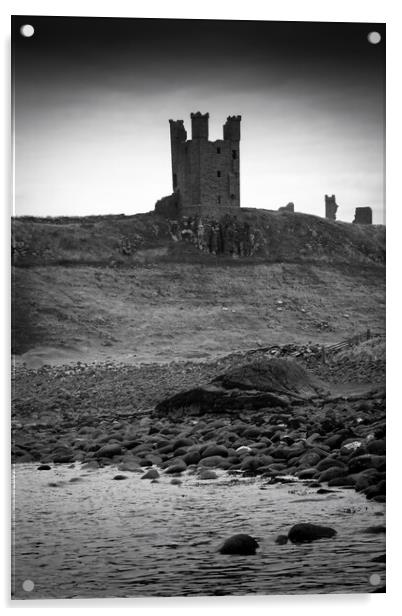 Dunstanburgh Castle, Northumberland Acrylic by Mark Jones