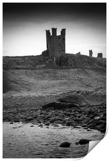 Dunstanburgh Castle, Northumberland Print by Mark Jones