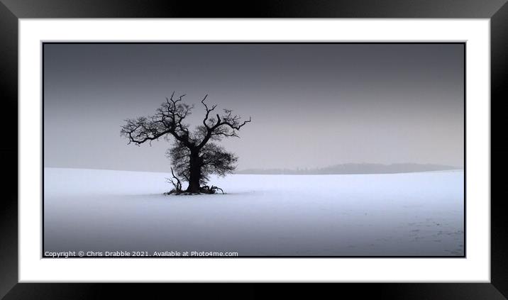In the Grip of frost Framed Mounted Print by Chris Drabble