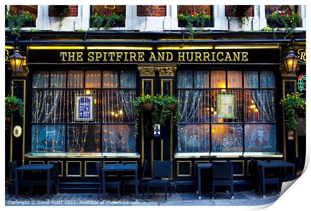 Spitfire And Hurricane Pub Print by David Pyatt