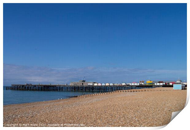 Hastings Pier on a Glorious August Morning. Print by Mark Ward