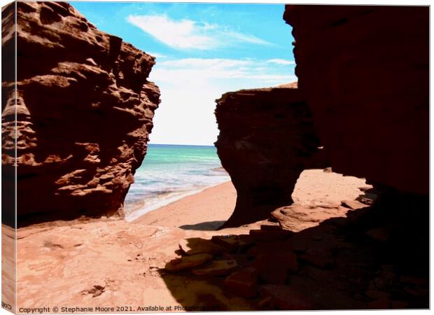 Sandstone Arch Canvas Print by Stephanie Moore