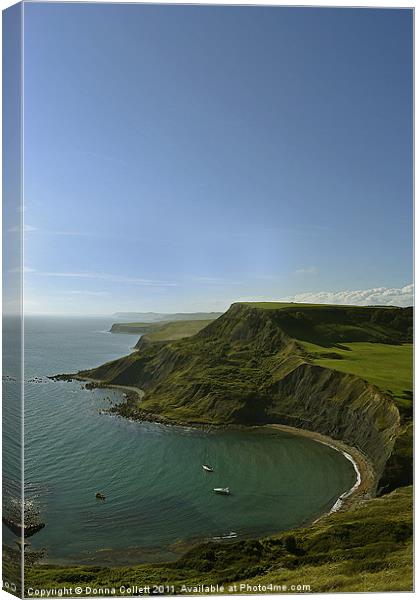 Chapmans Pool - Isle of Purbeck Canvas Print by Donna Collett
