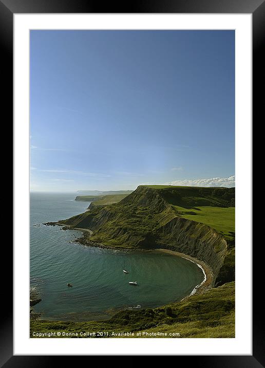 Chapmans Pool - Isle of Purbeck Framed Mounted Print by Donna Collett