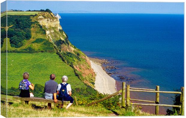 Serenity on the Jurassic Coast Canvas Print by Paul F Prestidge