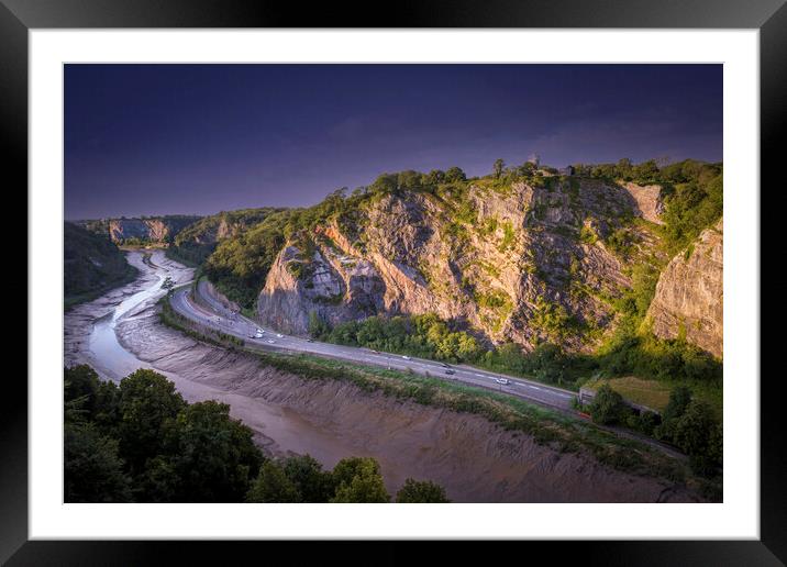 The Avon Gorge in Bristol Framed Mounted Print by Leighton Collins