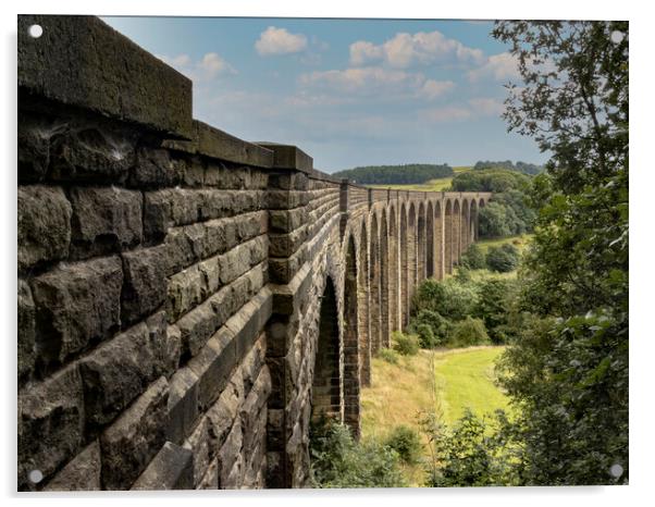 Hewenden Viaduct Cullingworth West Yorkshire Acrylic by Glen Allen