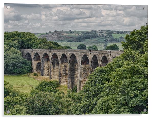 Hewenden Viaduct Cullingworth West Yorkshire Acrylic by Glen Allen