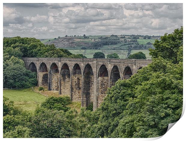 Hewenden Viaduct Cullingworth West Yorkshire Print by Glen Allen