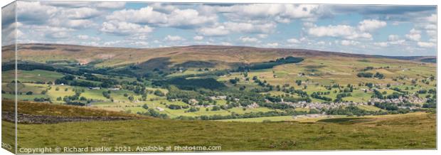 Middleton in Teesdale Panorama Canvas Print by Richard Laidler
