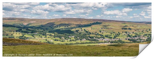 Middleton in Teesdale Panorama Print by Richard Laidler
